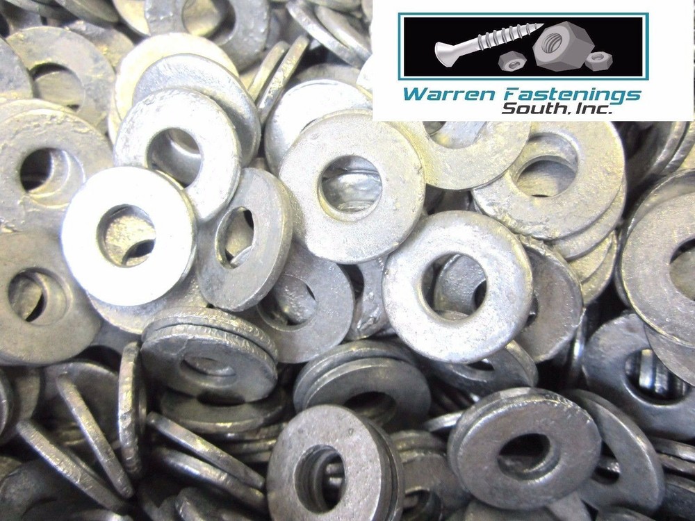 5/16 Flat Washers Hot Dipped Galvanized 1000 Pieces