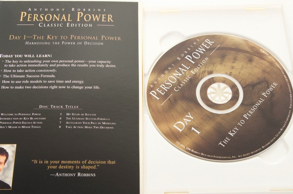 Anthony Robbins Personal Power Classic Edition 7 CD Set Achievement Program Kit