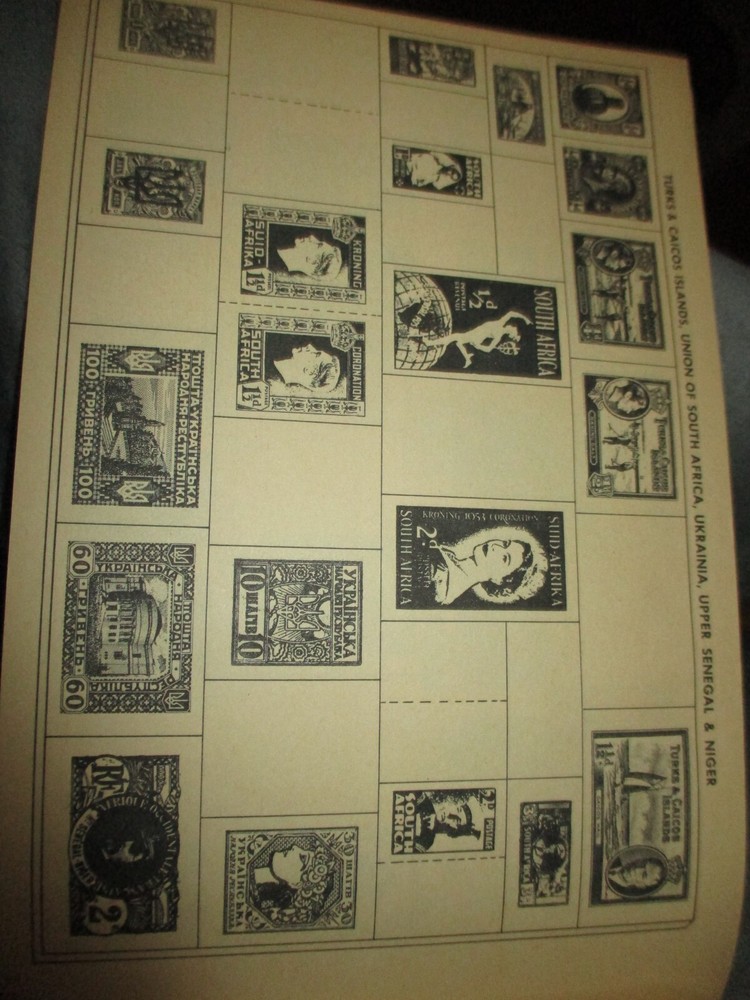 Around the World United States And Foreign Postage Stamp Album Gazetteer 1961