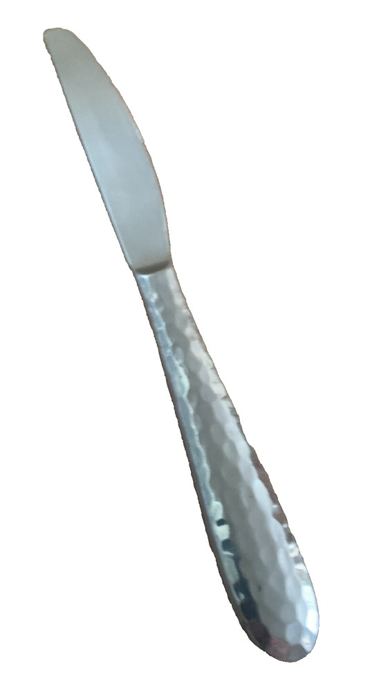 2 Modern Solid Knife Knives Revolution Mirror Cambridge 18/10 Stainless Hammered