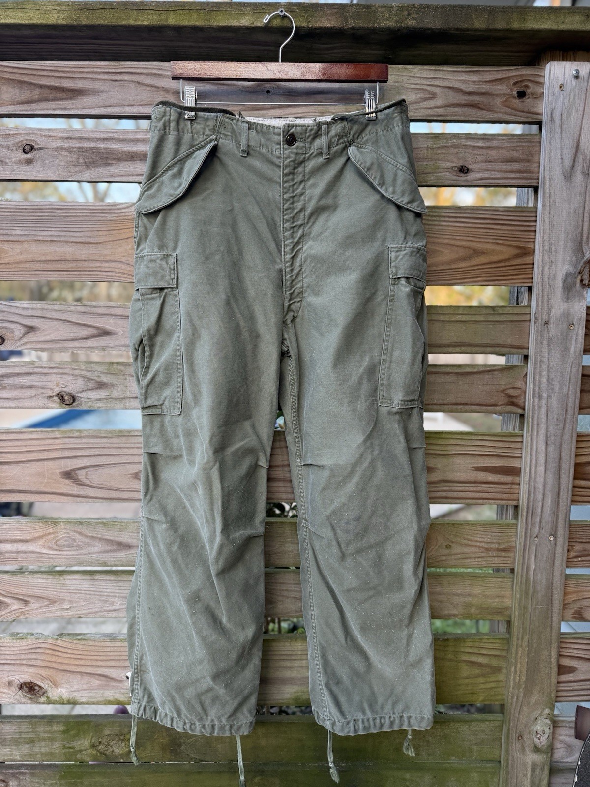 US Military M-1951 Field Trousers Korean War Era Regular Medium Green - 3 pairs
