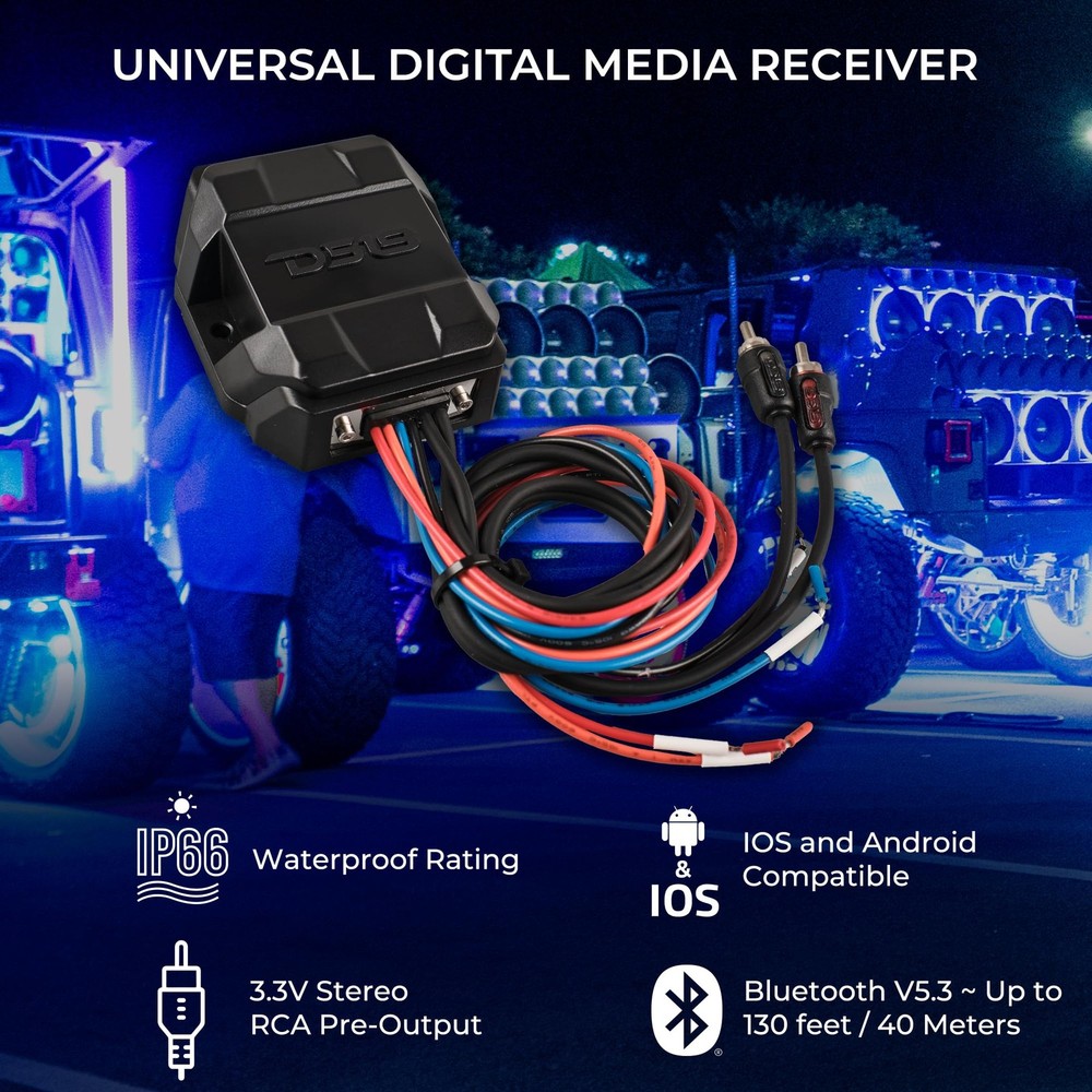 DS18 BTC-Five Universal Wireless Bluetooth 5.3 Audio Receiver, Long Range Up ...