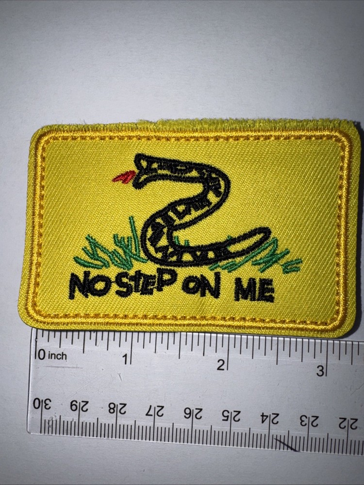 NO STEP ON ME Morale Patch Hook and Loop Patch