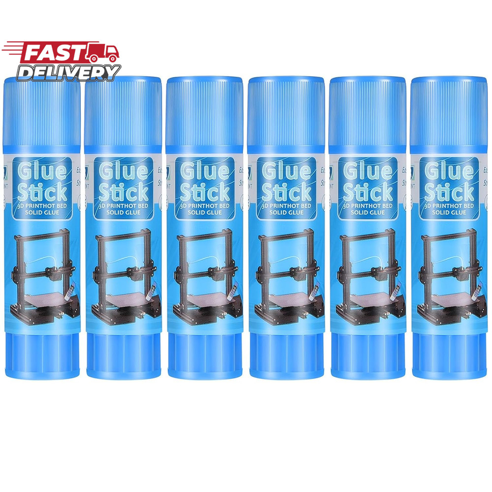 Outus 6 Pack 3D Printer Glue Sticks for Hot Bed PVP 3D Printer Adhesive Solid Gl