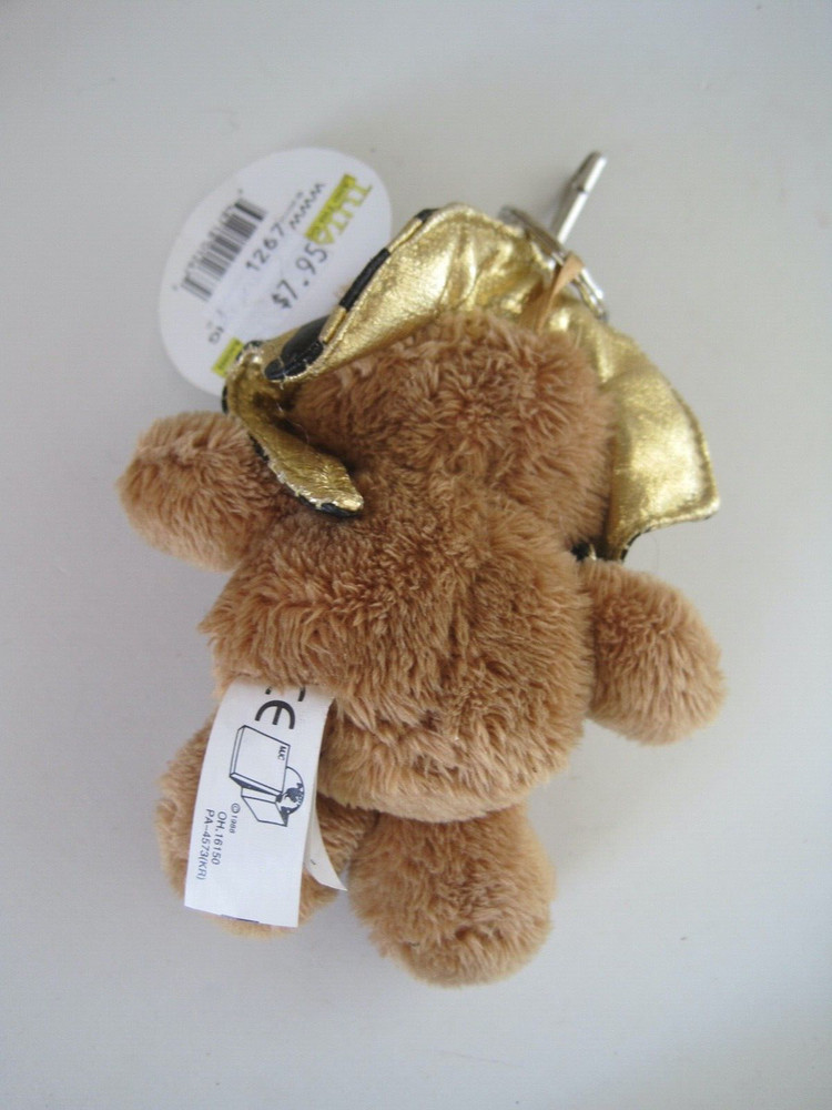 King TUT Bear Plush Keychain NWT
