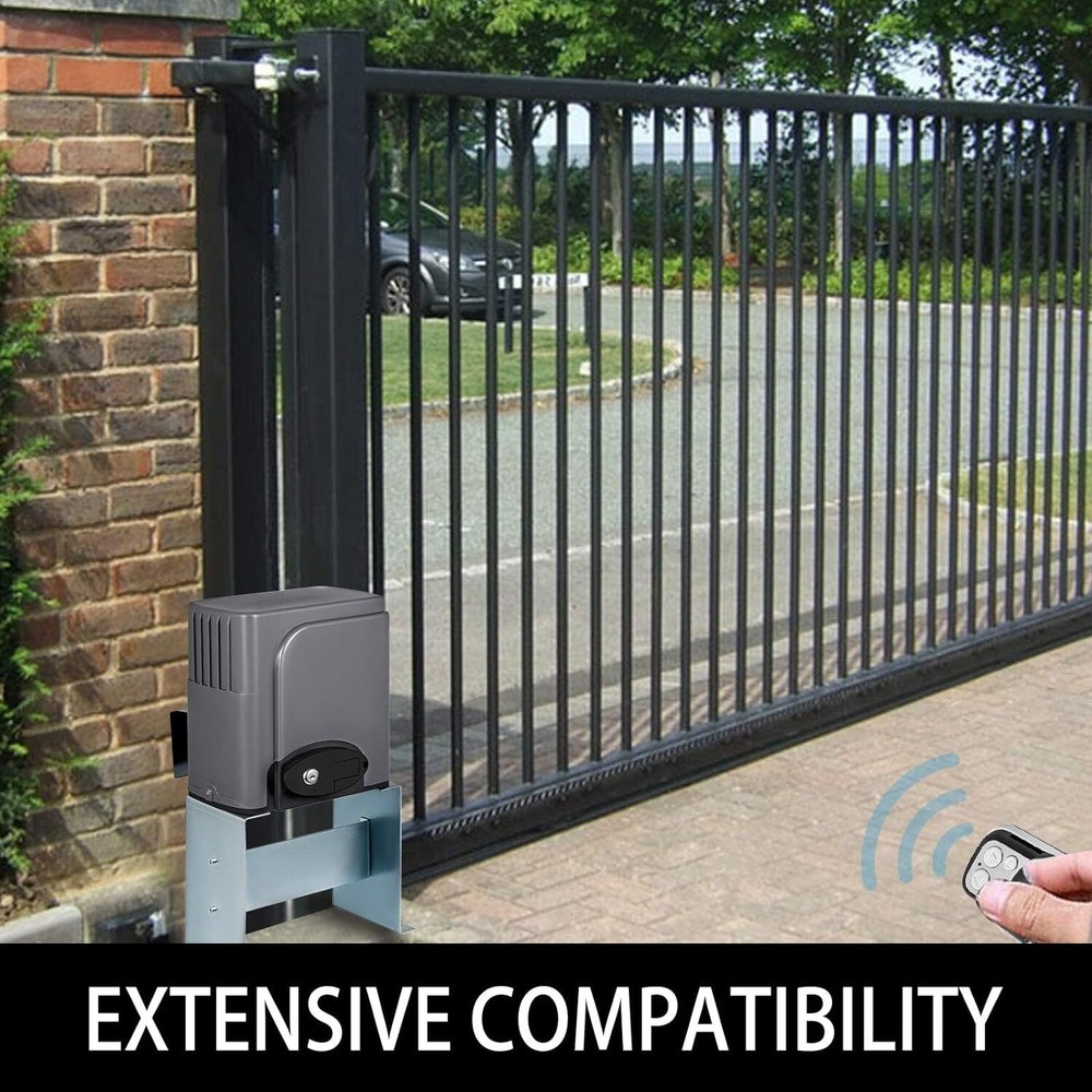 2x 433MHZ Wireless Remote Control Automatic Sliding Gate Opener Electric Roll