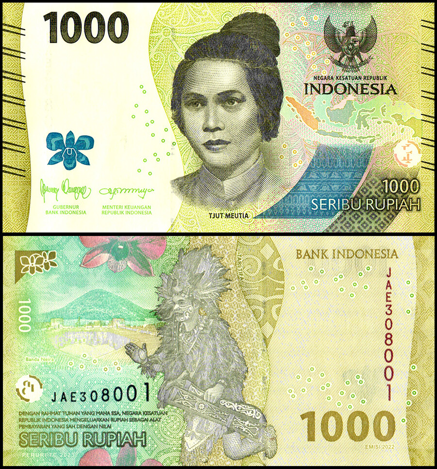 Indonesia 1000 Rupiah, 2023, P-162a.2, UNC
