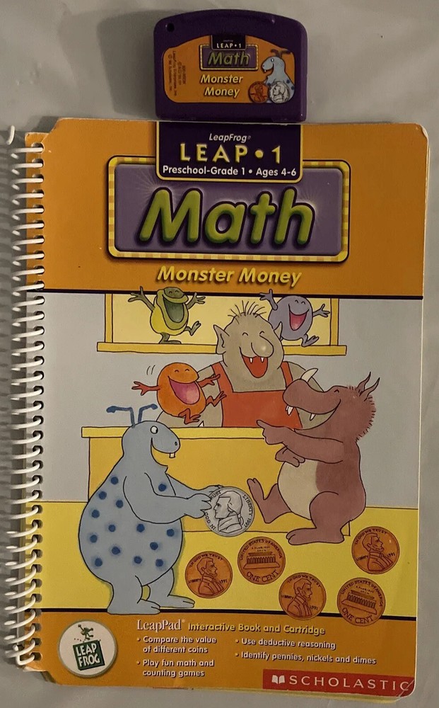 Leap Frog LeapPad•1 Math Monster Money Counting Coins