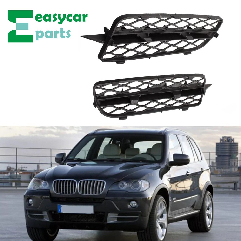 2Pcs Front Left&Right Bumper Lower Grille Cover for 2007-2009 2010 BMW X5 E70
