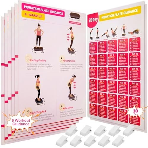 Vibration Plate Exercise Machine Guide - 6 Workout Plans, 10 Clips & Planner, Fu