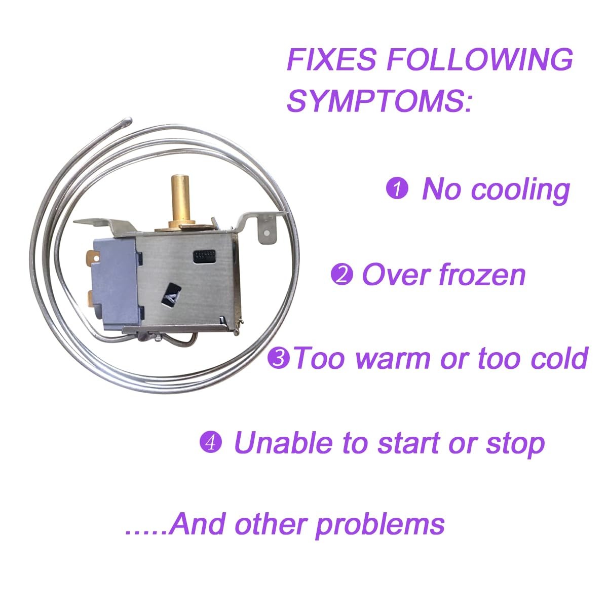 Fridge Freezer Thermostat Refrigerator Cold Temperature Control Universal WPF-20