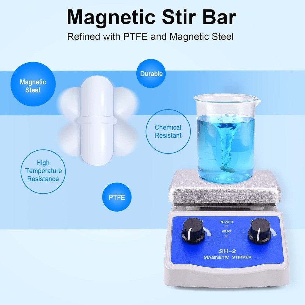 Professional Magnetic Stirrer Hot Plate - Dual Heating & Stirring Functionality
