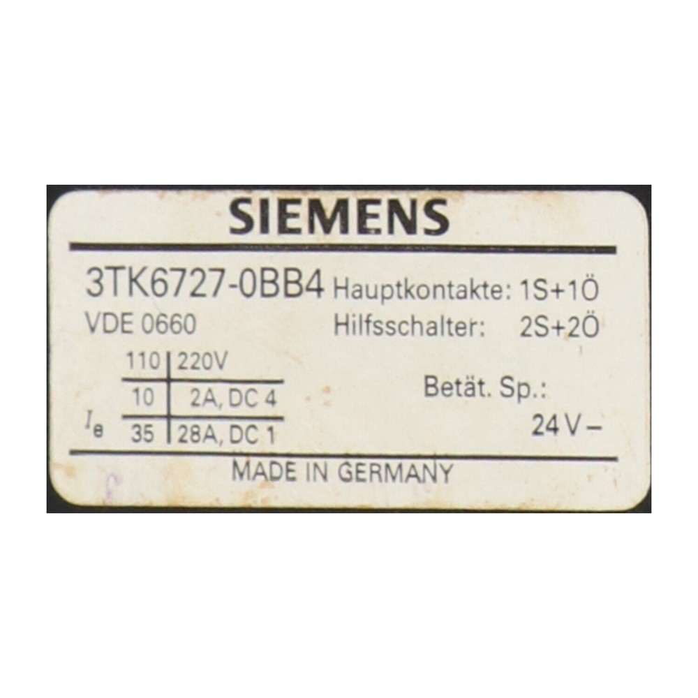 Siemens 3TK6727-0BB4 New NFP