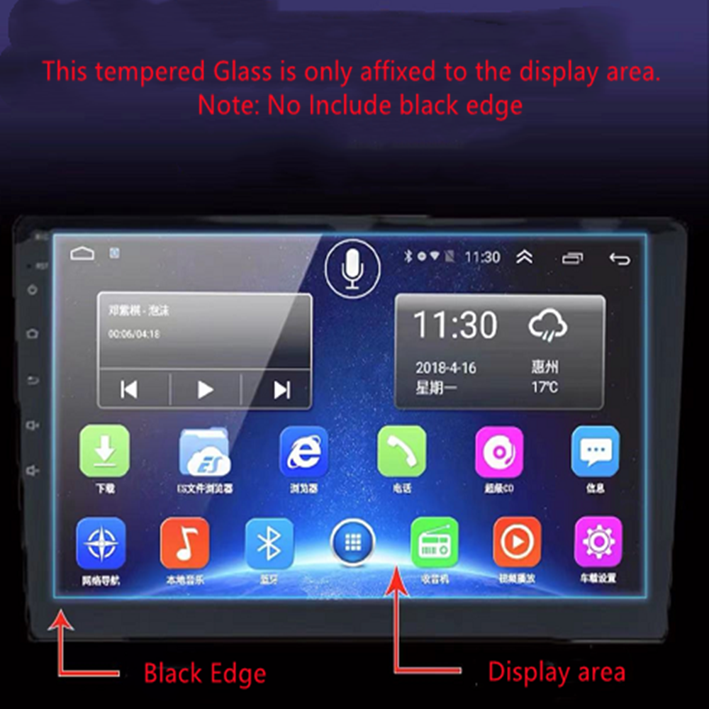 9'' / 10 inch Universal Car Navigation Tempered Glass Screen Protector