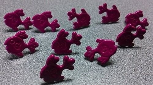 Accent Depot Fish Brads - Raspberry