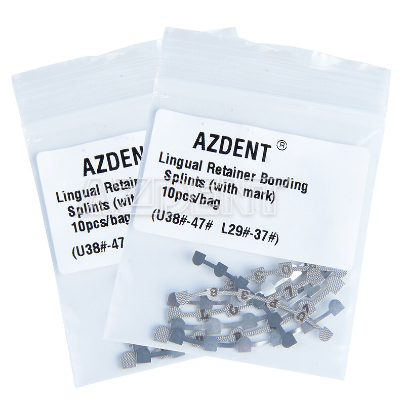 10Pcs Dental Orthodontic Lingual Retainer Bonding Splits with Mark AZDENT