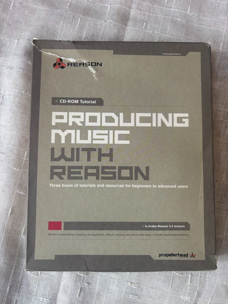 Propellerhead Reason 2.5 Software & Tutorial Disc- No License No- Disc's Only