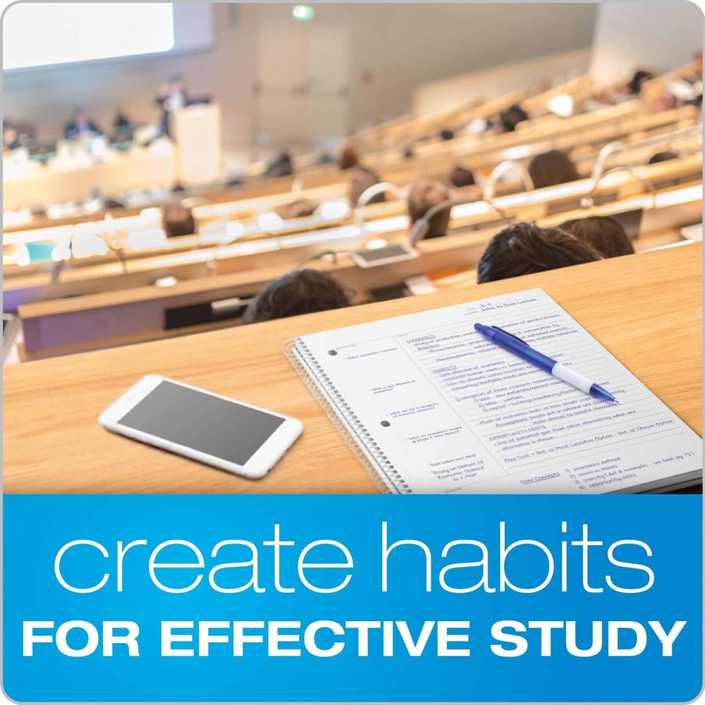 50 Count White FocusNotes Writing Pads Cornell Note Taking System 8.5x11