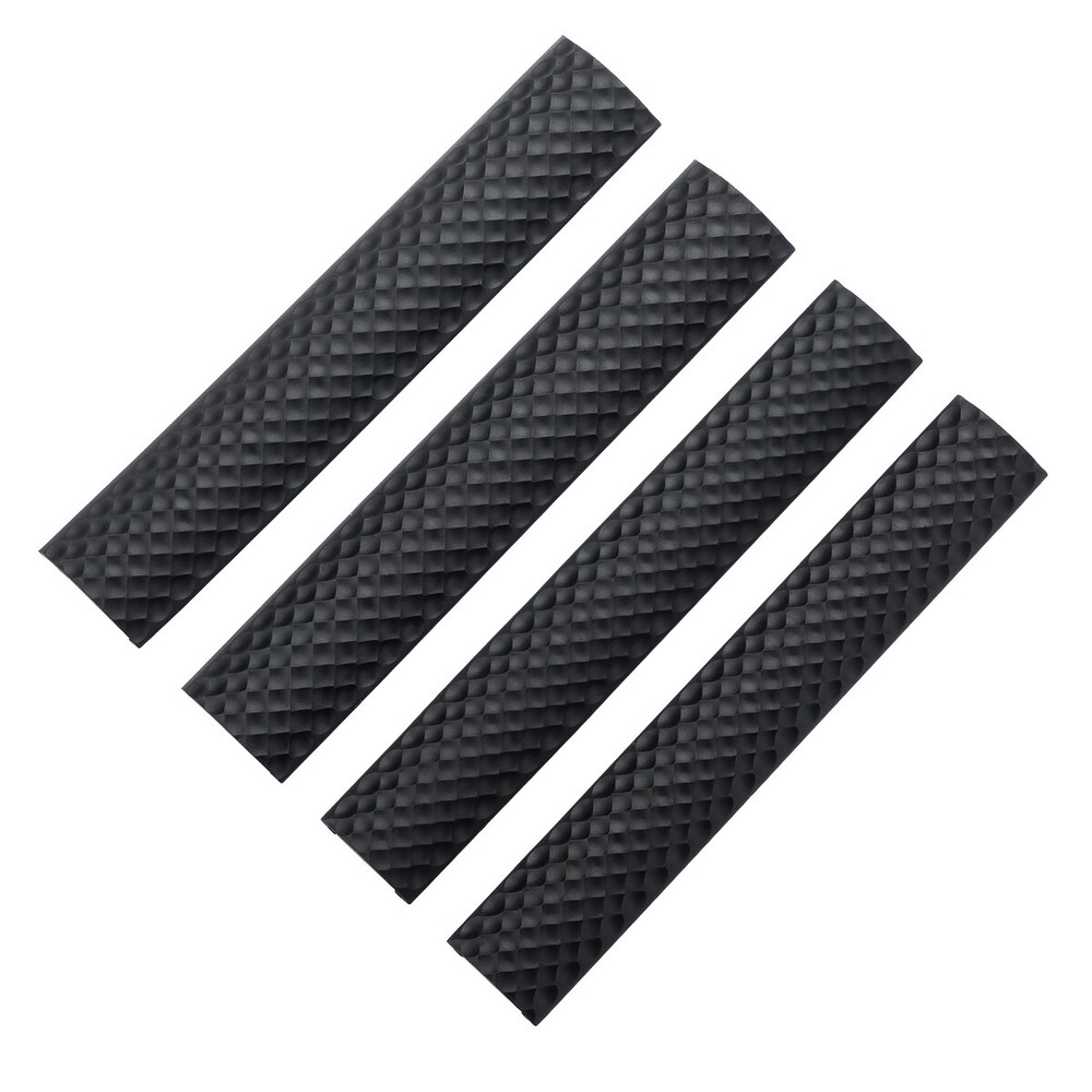 6.2" Soft Rubber Panel Fit Picatinny Rail Protector Covers Golf Surface 4PCS