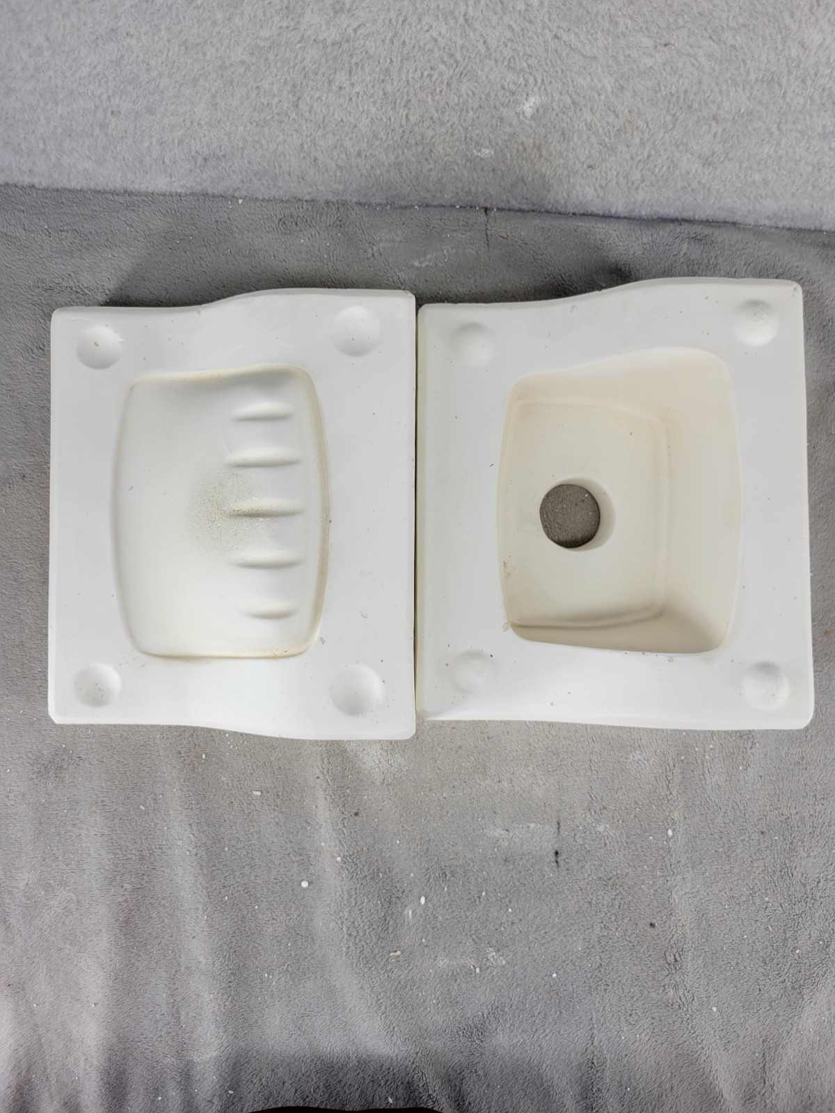 Vintage Ceramic Slip Casting Mold Of Soap Dish