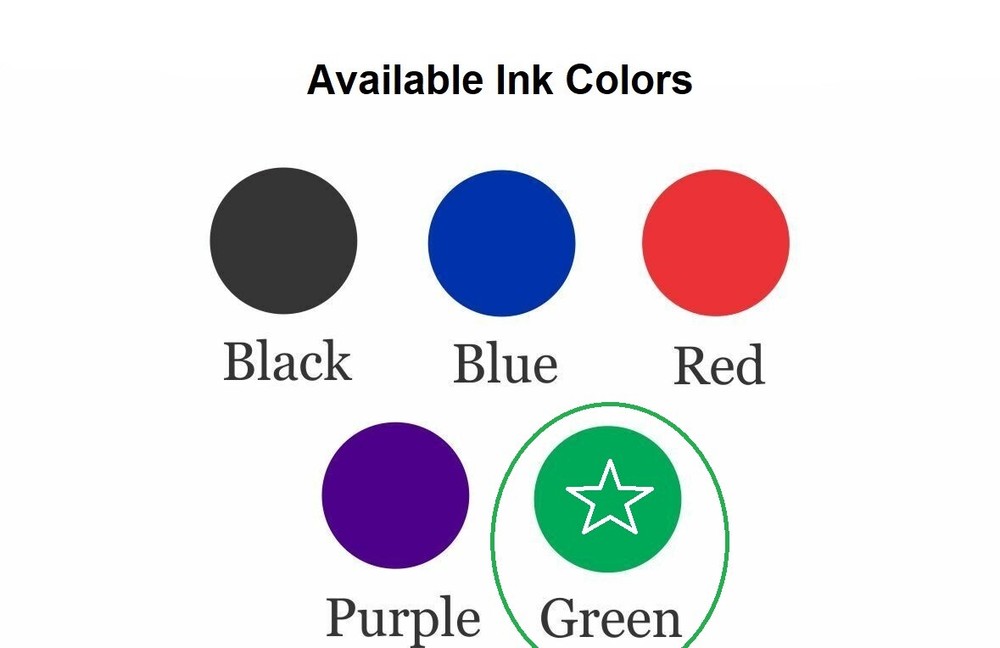 Ideal 5714 Replacement Ink Pad Green Ink