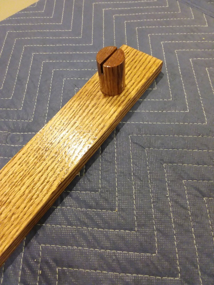 BOWIE KNIFE DISPLAY STAND, SOLID NORTHERN RED OAK, HAND MADE IN U.S.A.