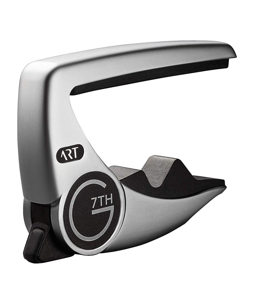 G7th Performance 3 ART Capo 6 String, Silver Bundled with Dunlop Pick Pack
