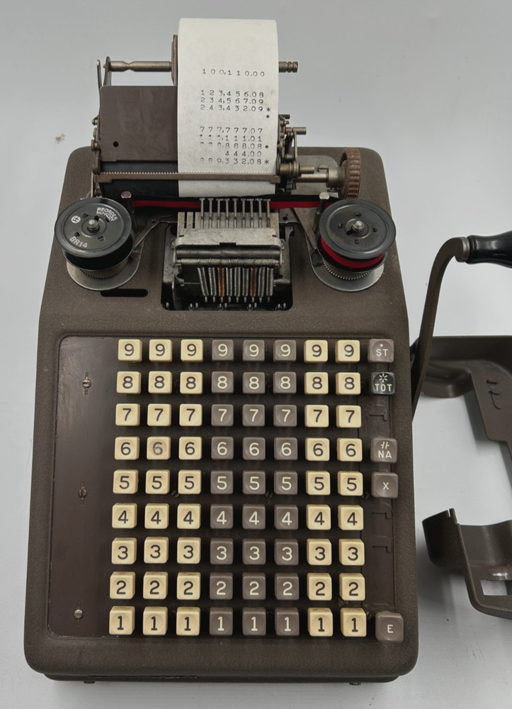 BURROUGHS 'Instructor' adding machine NEEDS REPAIR