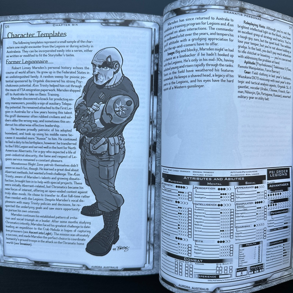 Aurora Australis Trinity RPG Sourcebook White Wolf Sci-Fi OOP WW9203