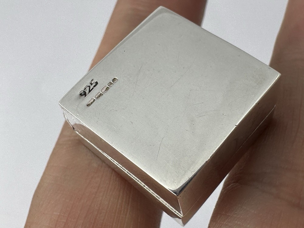 Vintage Solid Silver Pill Box
