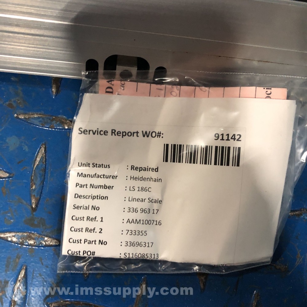 Heidenhain Corp LS 186C Linear Encoder Scale, Linear Drive RSIP