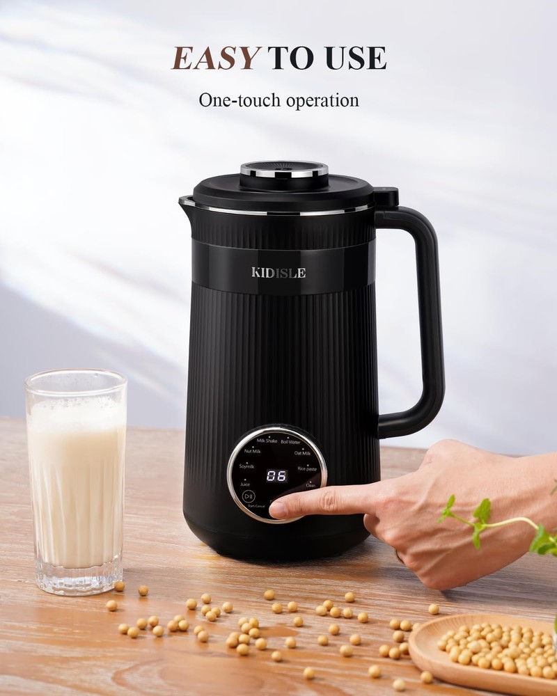 Soy Milk Maker 32oz, Automatic, Black