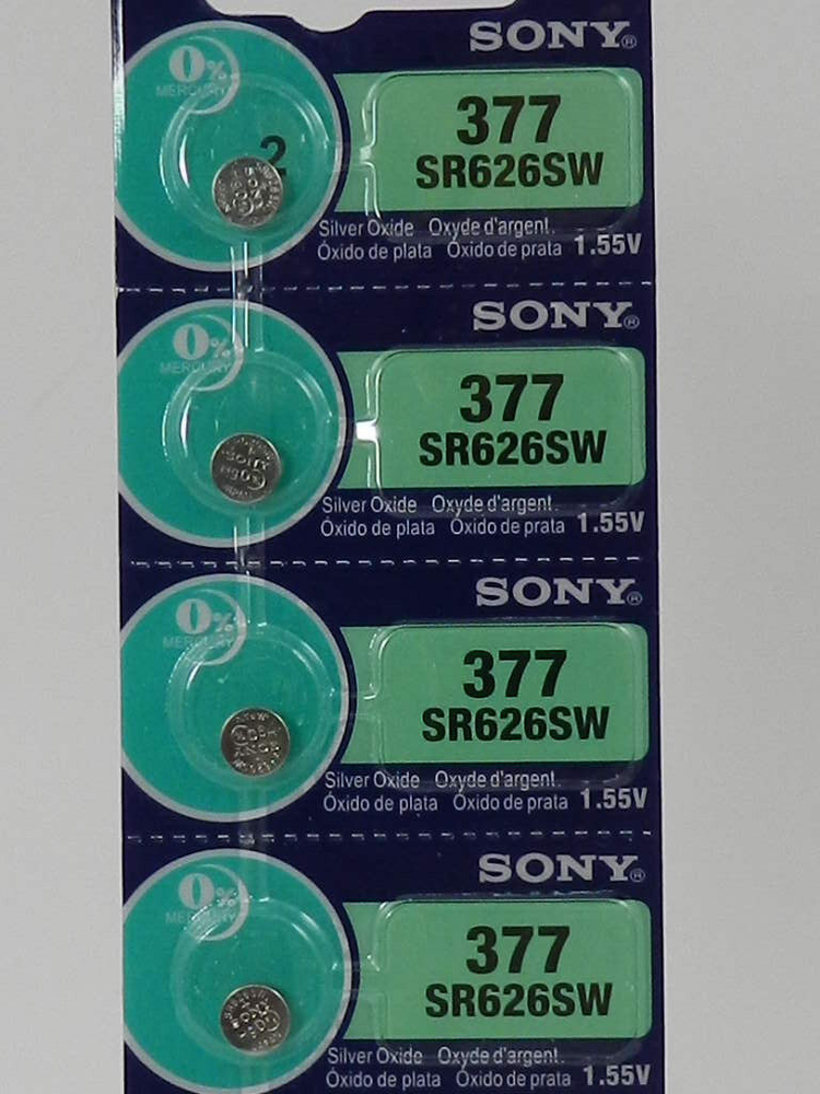 Sony 377  SR626SW Watch Battery 4Pc