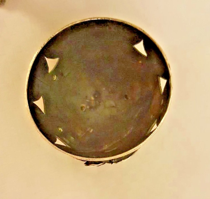 CIRCA 1886 RUSSIAN EGG 84 SILVER WITH RUBY & BLUE STONE