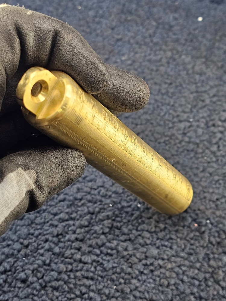 Lufkin 590GM: Solid Brass Plumb Bob/ Tapered Point Tip
