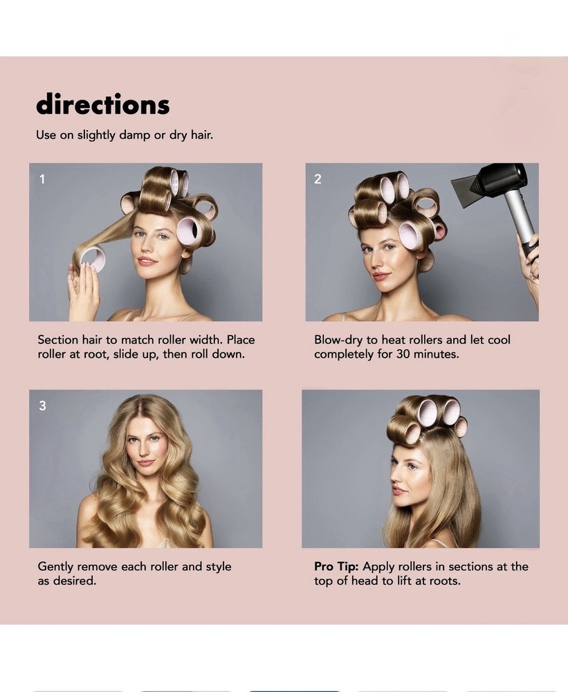 The Hair Edit Ceramic Volumizing Rollers - 9 Rollers