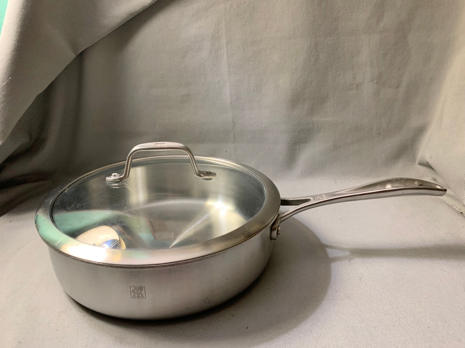 Zwilling J.A. Henckels 10" 3 Ply 18/10 Stainless Steel Skillet Pan w/ Glass Lid