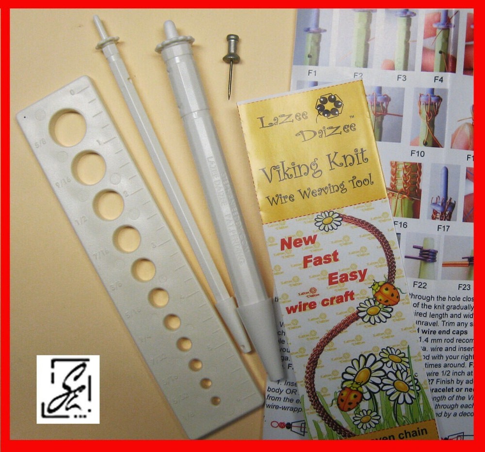 Lazee Daizee Viking Knit 2 Tools & Draw Plate