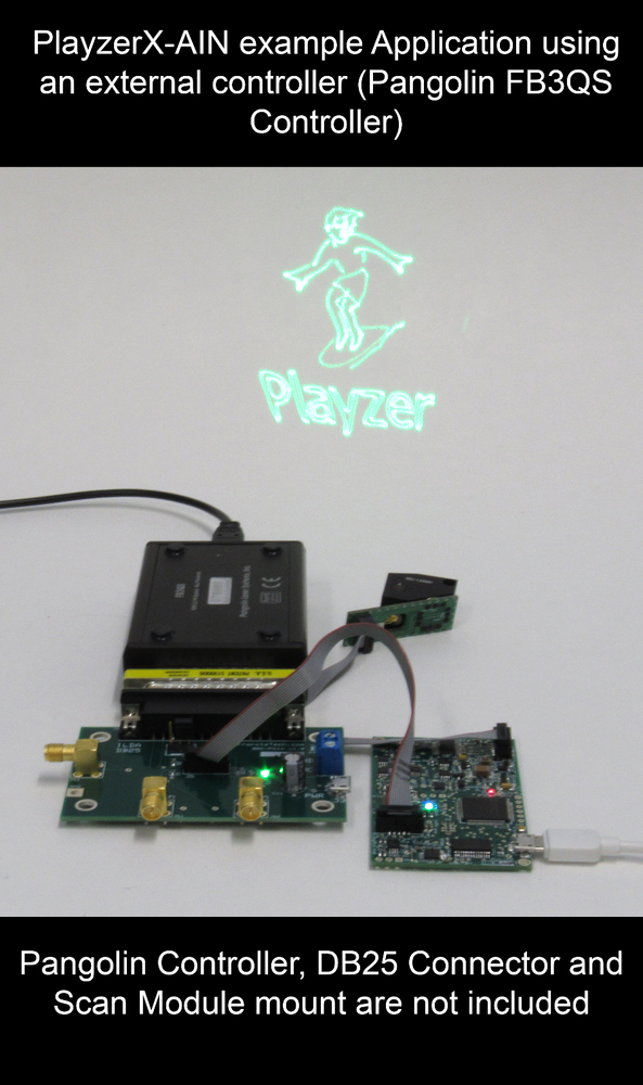 Mirrorcle Playzer X-Series (MEMS-based Vector Graphics Laser Projector)