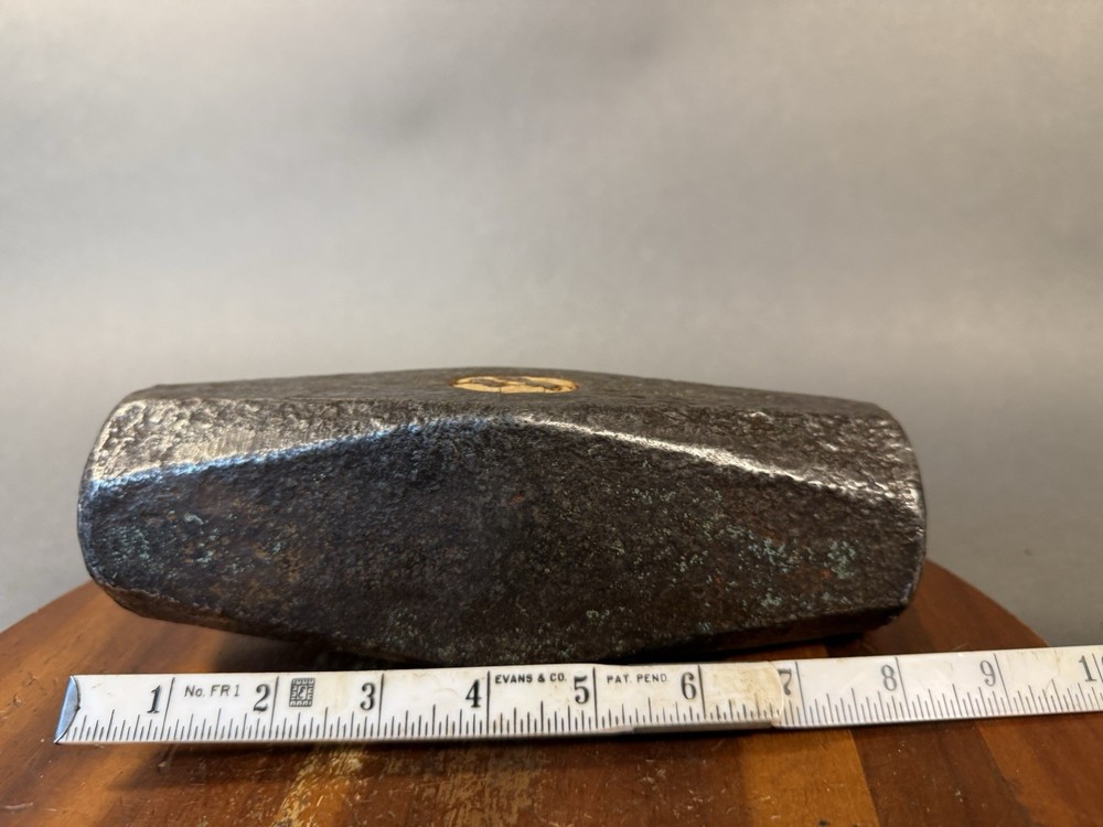VINTAGE 15lb 4oz Nevada Pattern Sledge Hammer Head. Huge, Large.