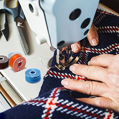 36Pcs Bobbins and Sewing Threads with Bobbin Case for Multiple Sewing PLASTIC