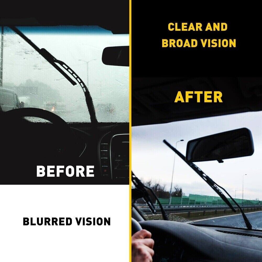 4PCS Car Windshield Wiper Blades Refills 28" Adjustable Size For Universal Repla