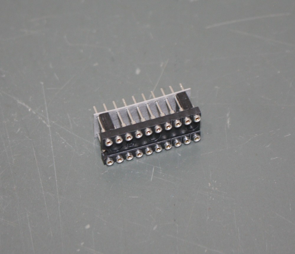 (205) Aries Elevated Socket, DIP 20 Pin, 2 Rows x 10, IC Elevator, Narrow 7.62mm