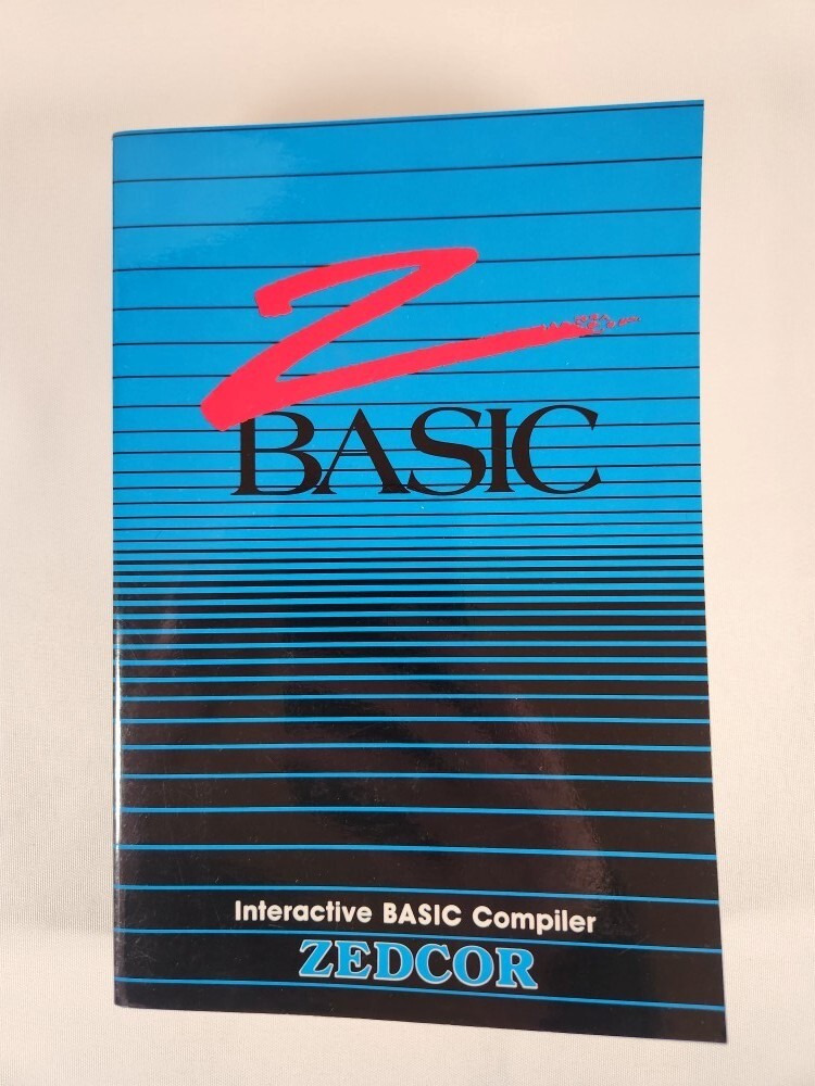 Zedcor ZBasic Interactive Basic Compiler By Andrew R. Gariepy 1987 4th Ed. PB