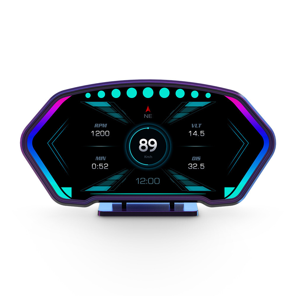 Car OBD GPS Head Up Display Multi-Function Digital Speedometer Dashboard Mount