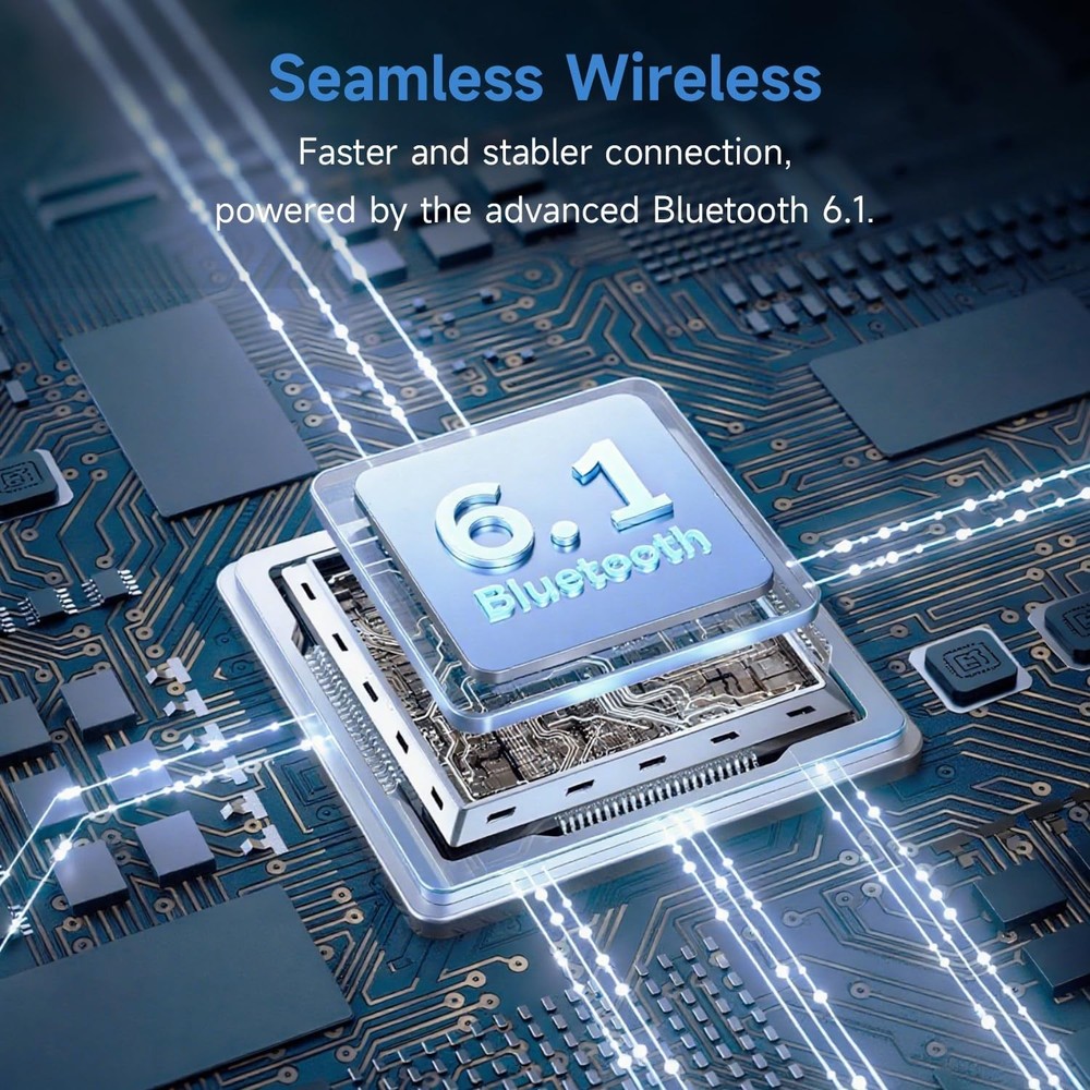 Bluetooth Headset Wireless Bluetooth Earpiece with 500mAh Charging Case 72 Hours