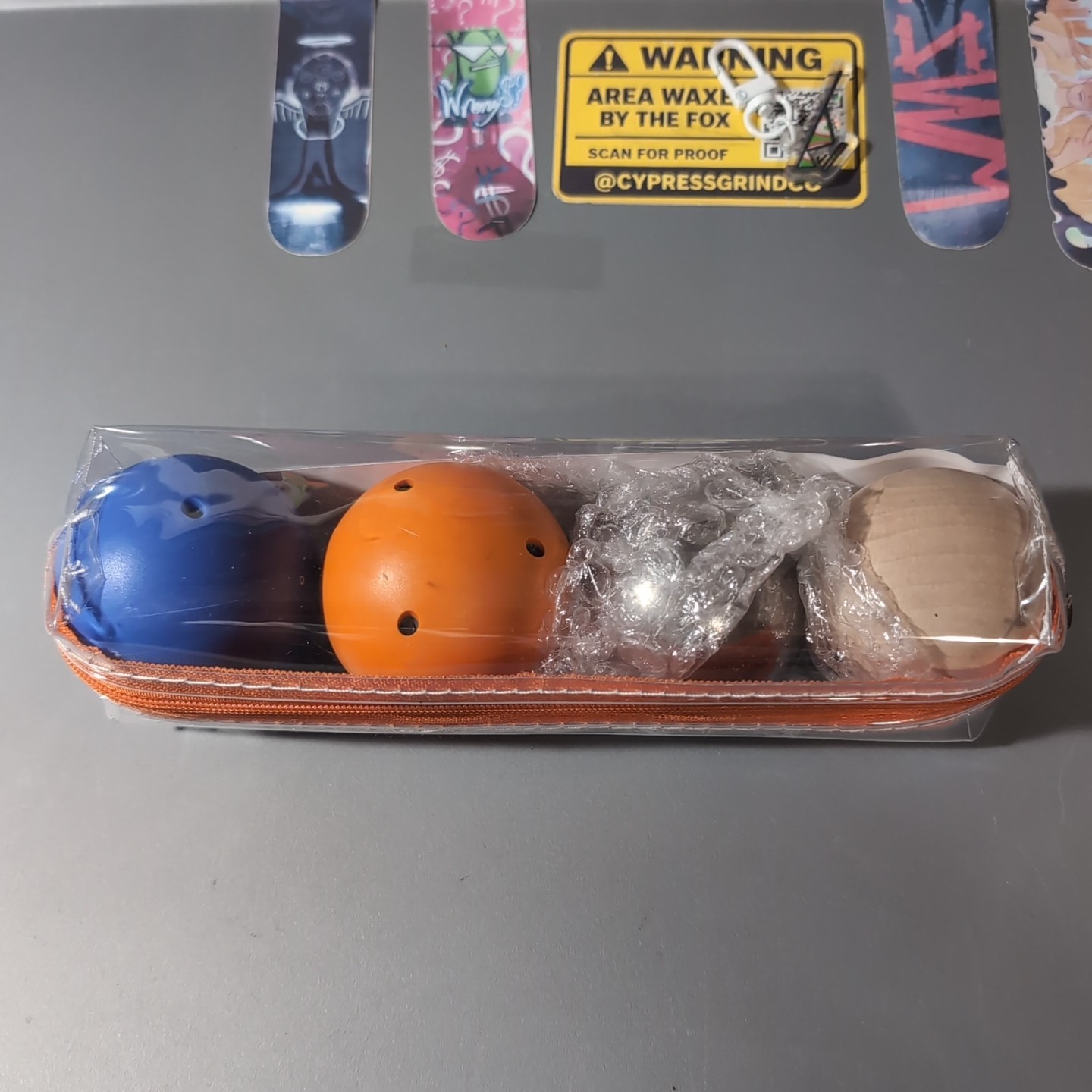 4pc Hockey Stickhandling Balls Weighted No Bounce Training Set