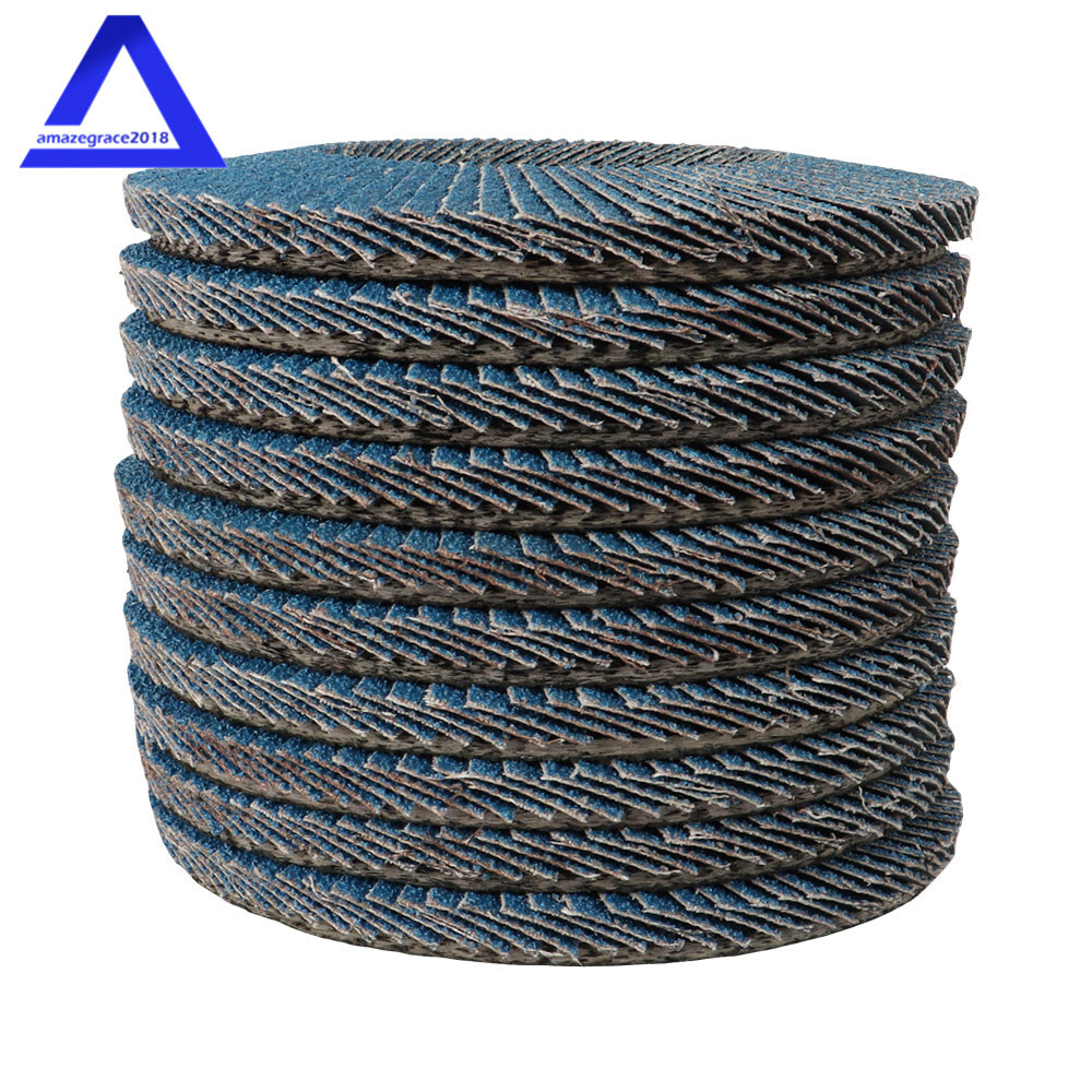 10×Premium Zirconia Flap Disc / Wheel Angle Grinder Sanding Disk 5" 125mm 40Grit