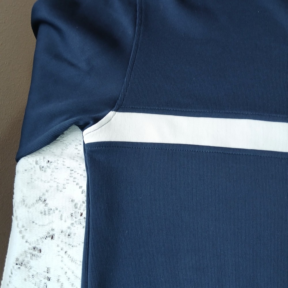 FootJoy Quarter Zip Performance Pullover Sweater Mens M Blue Stretch Golf