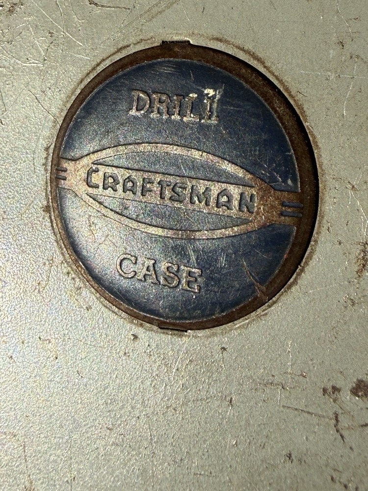1930 - 1950 Sears Drill Bit Case, some drill bits included
